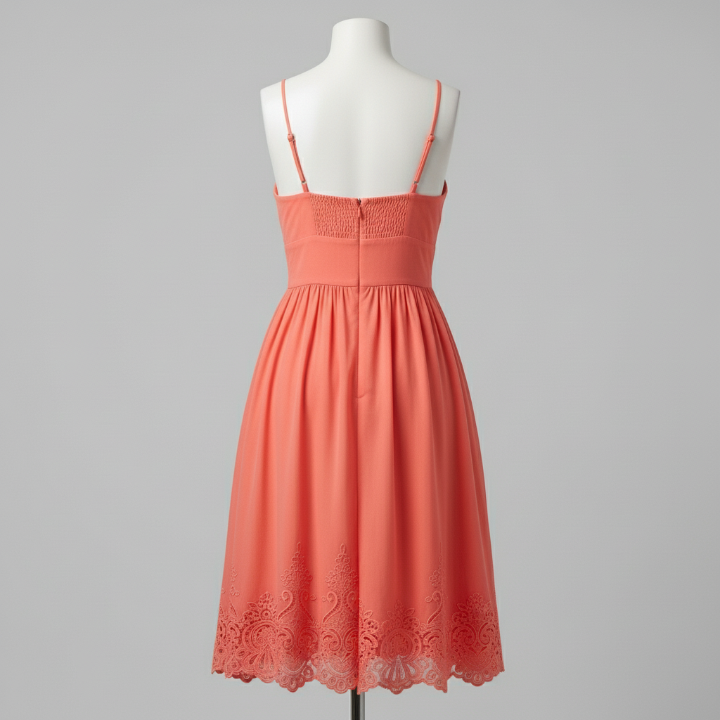 Damska sukienka midi z kwiatowym nadrukiem