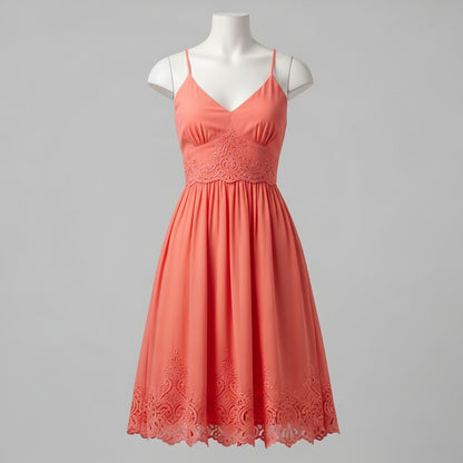 Damska sukienka midi z kwiatowym nadrukiem