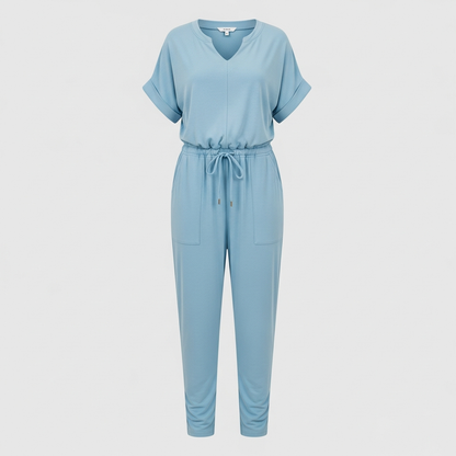 Damski Kombinezon Elegance z Wiązaniem w Talii