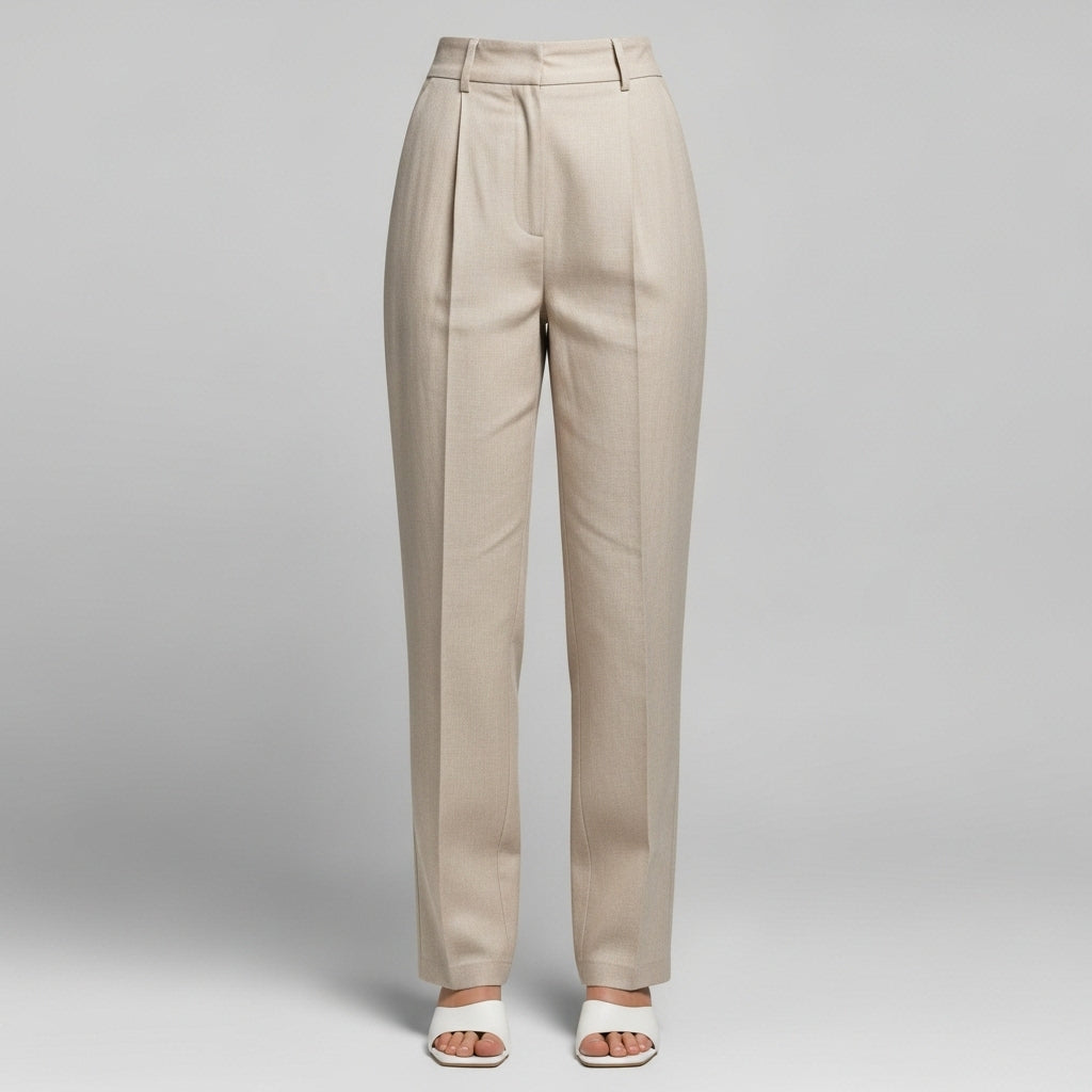 Damskie spodnie lniane – lekkie i casualowe dopasowanie