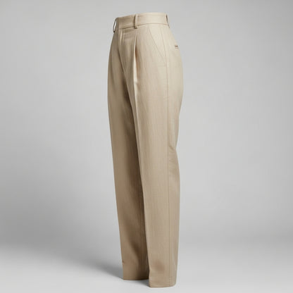 Damskie spodnie lniane – lekkie i casualowe dopasowanie